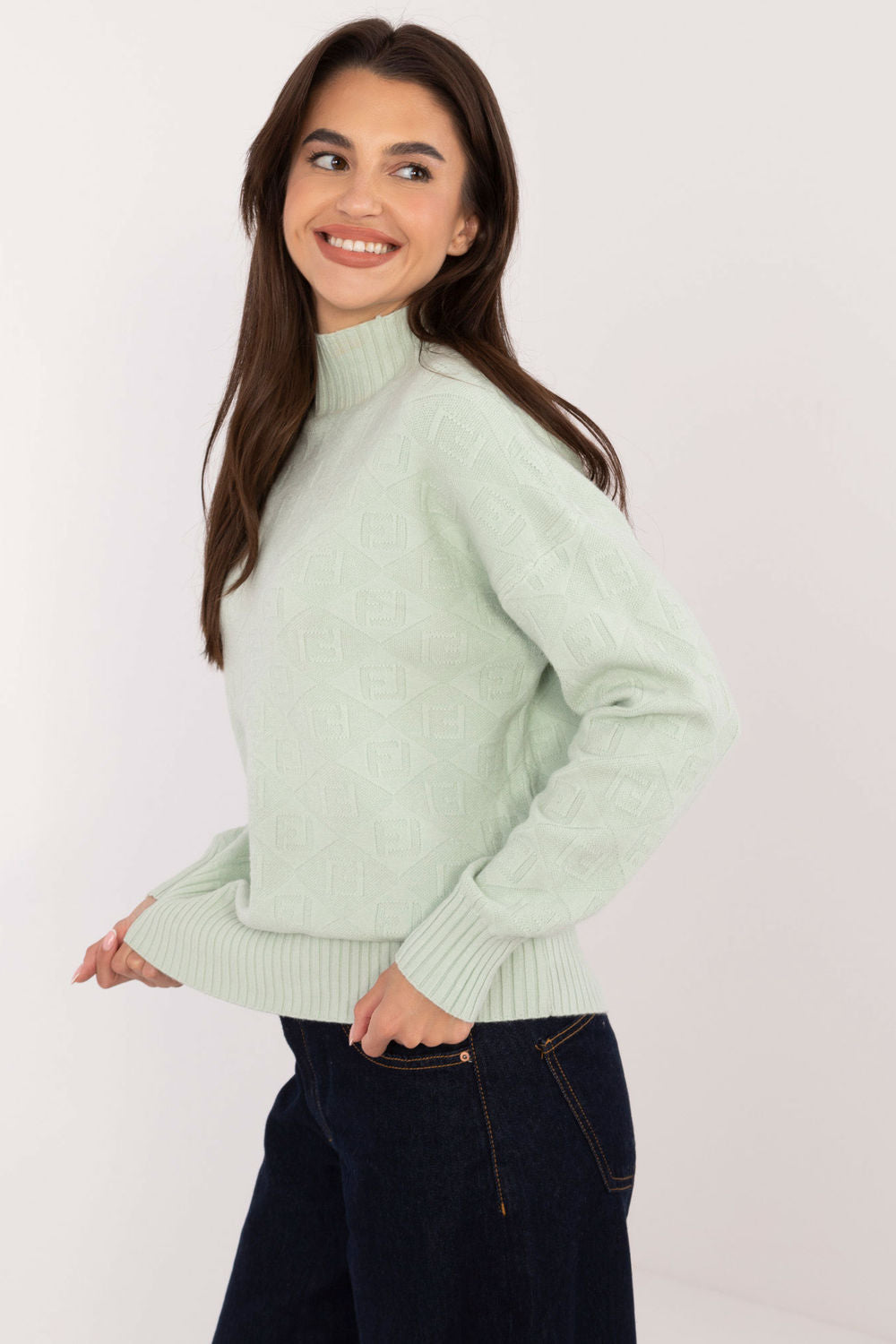 AT Mint Roll Neck Long Sleeve Jumper - view 2