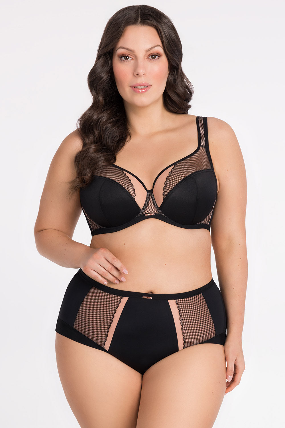 Gorsenia Lingerie Luisse Black Lace Soft Bra