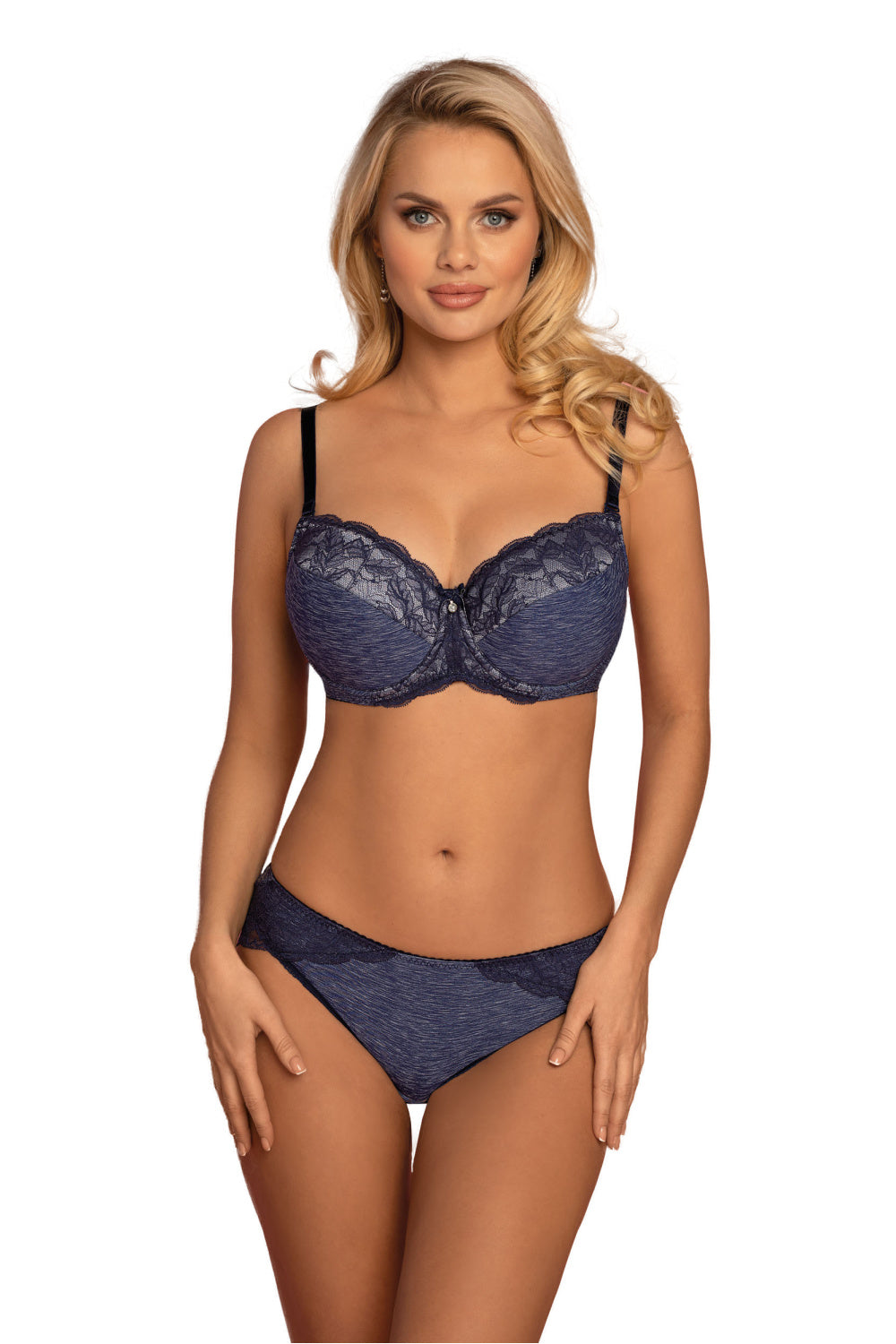 Vena Navy Lace Knickers