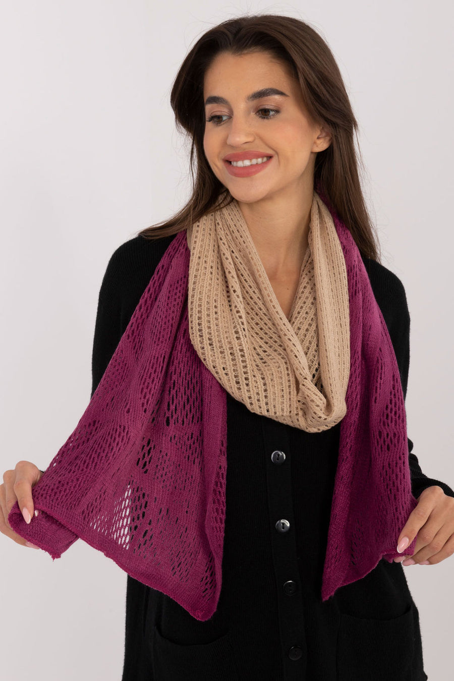 AT Beige Cotton Shawl