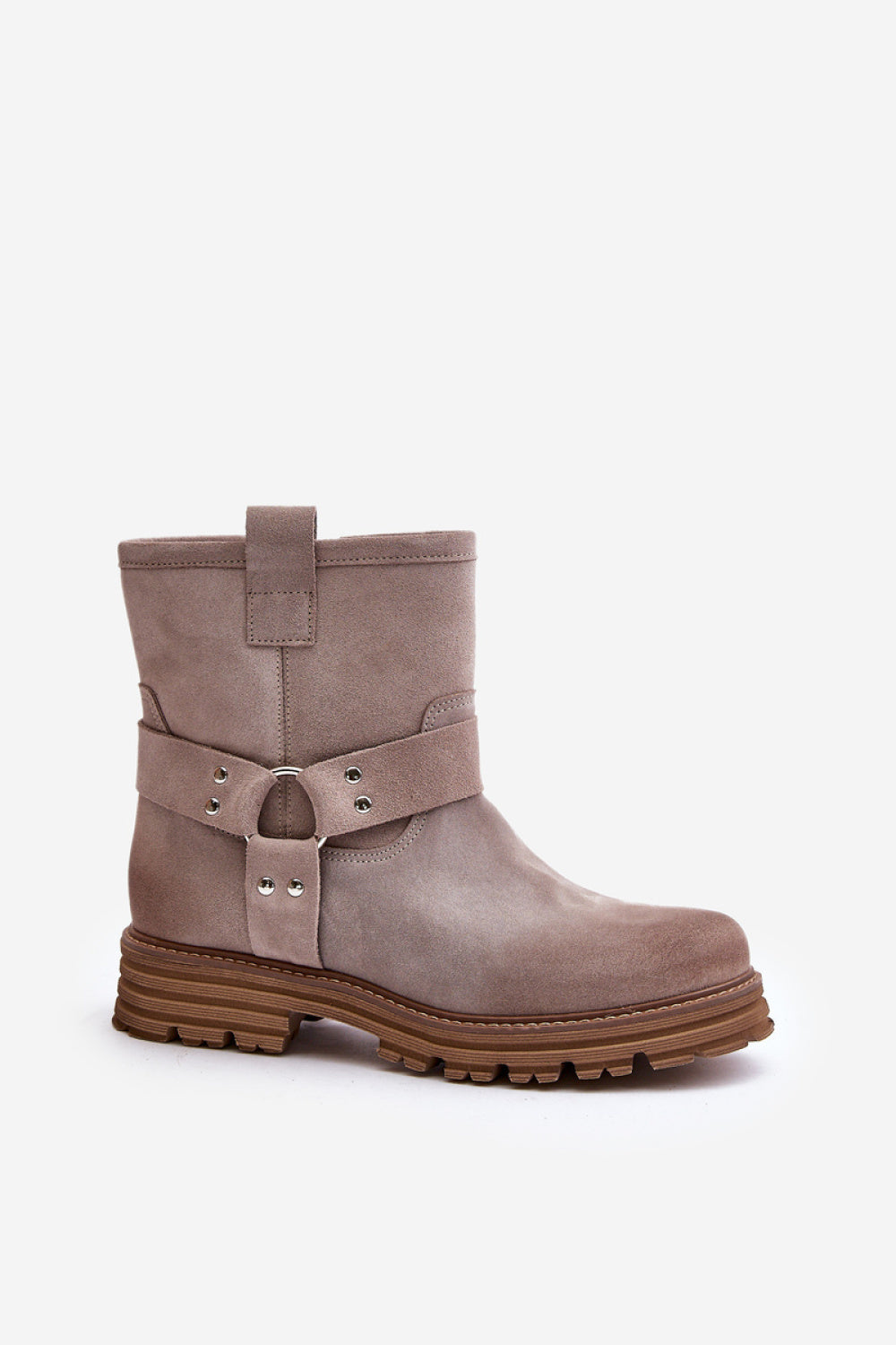 Step In Style Cappuccino Suede Flat Boots - view 2