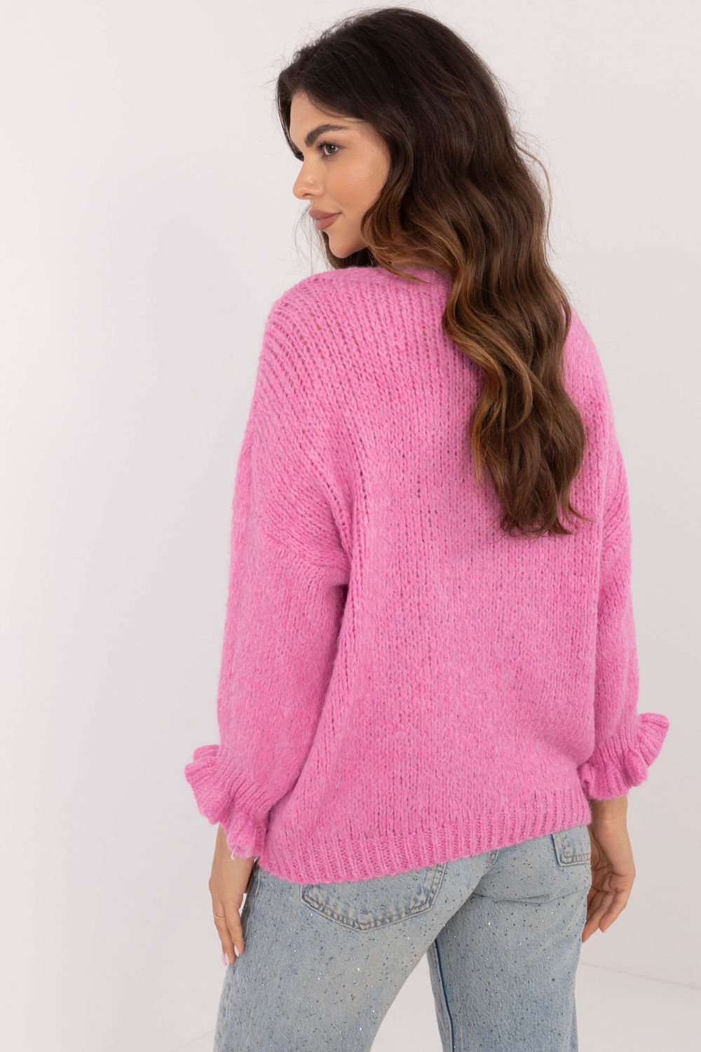 Italy Moda Pink Long Sleeve Jumper - view 3