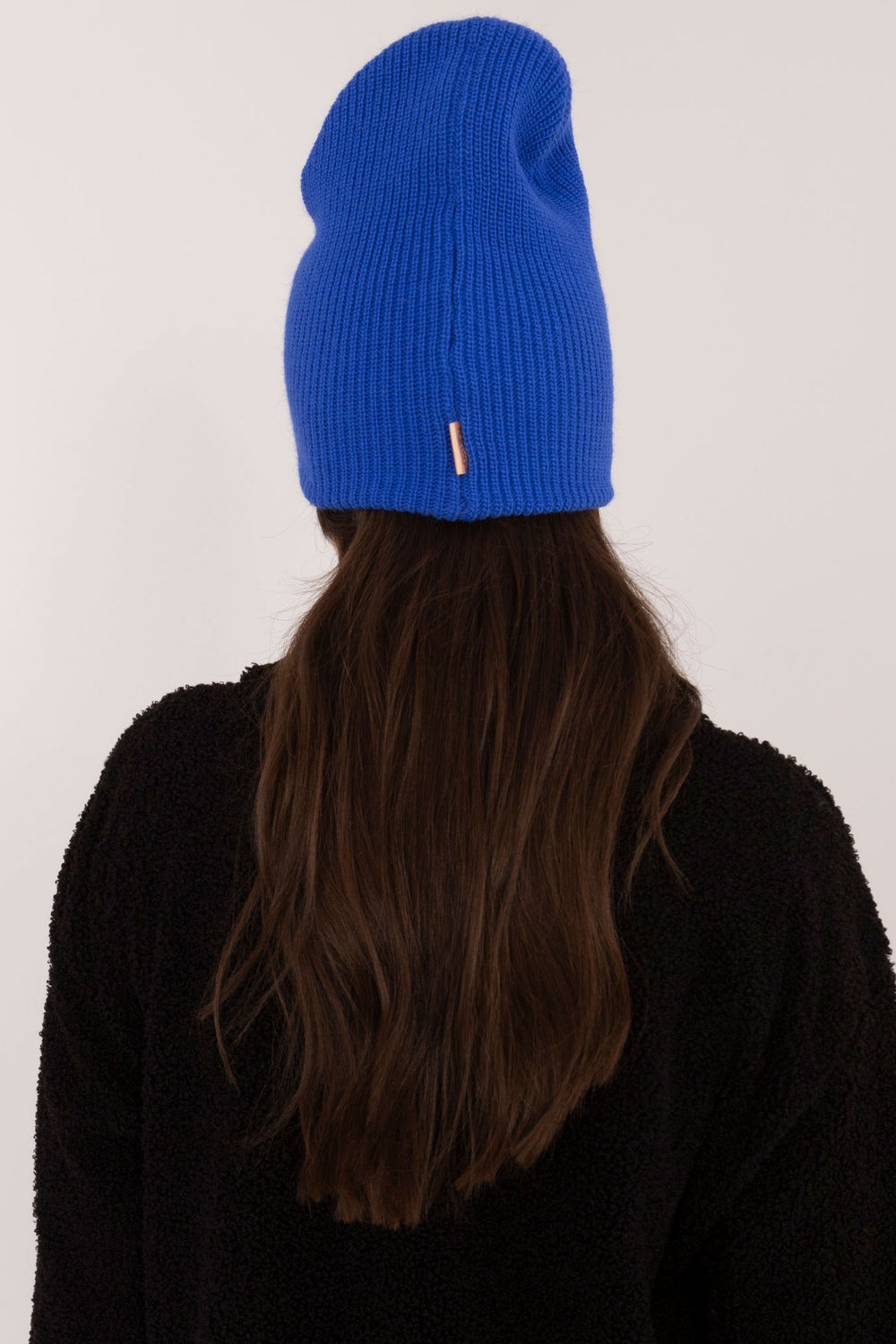Rue Paris Cobalt Blue Beanie Hat - view 3