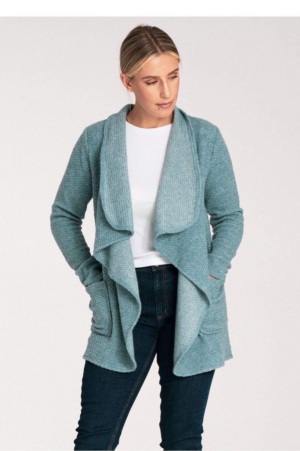 Figl Mint Knitted Cardigan