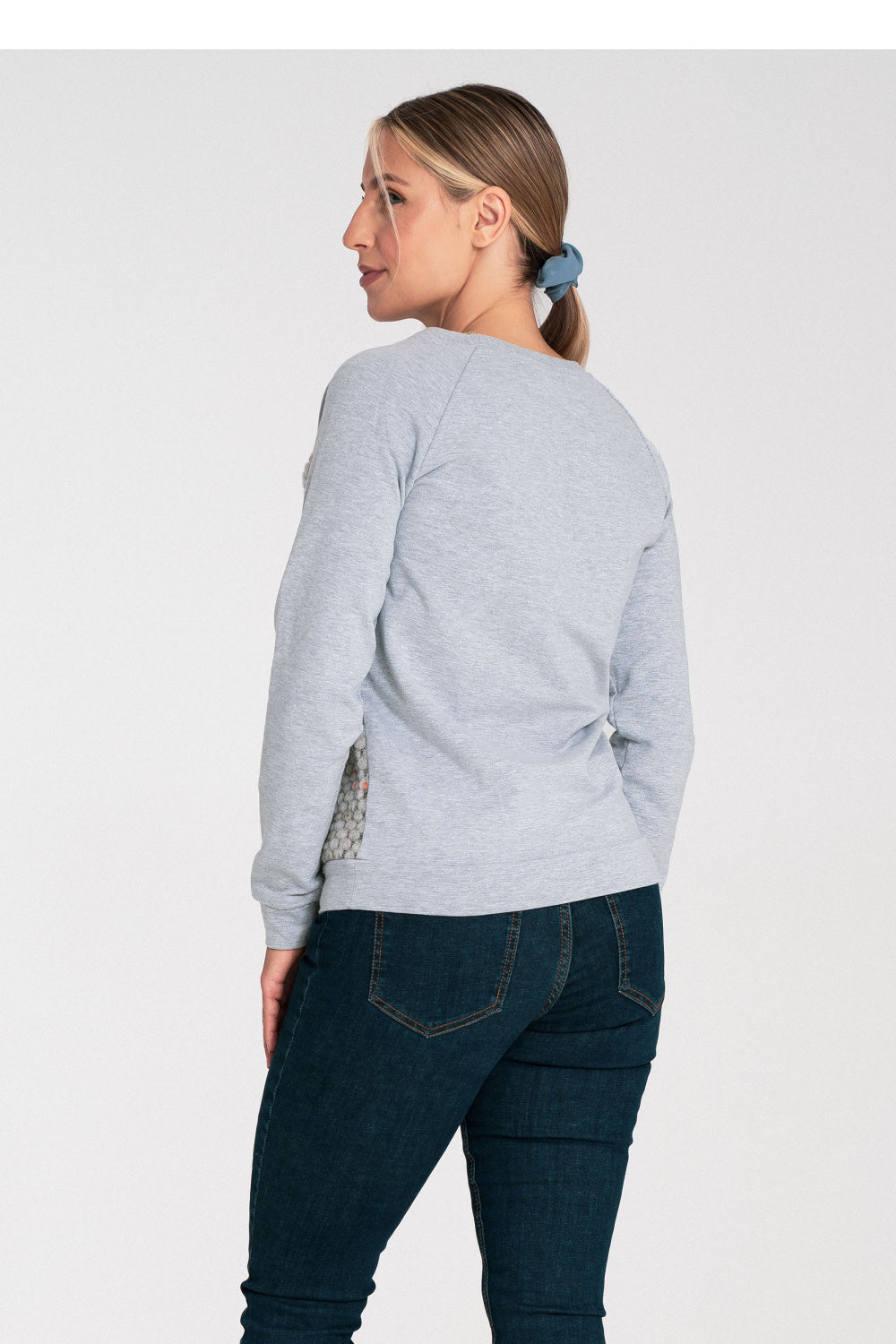 Figl Grey Long Sleeve Cotton Sweatshirt - view 3