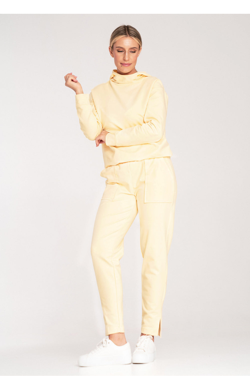 Figl Yellow Cotton Joggers - view 2