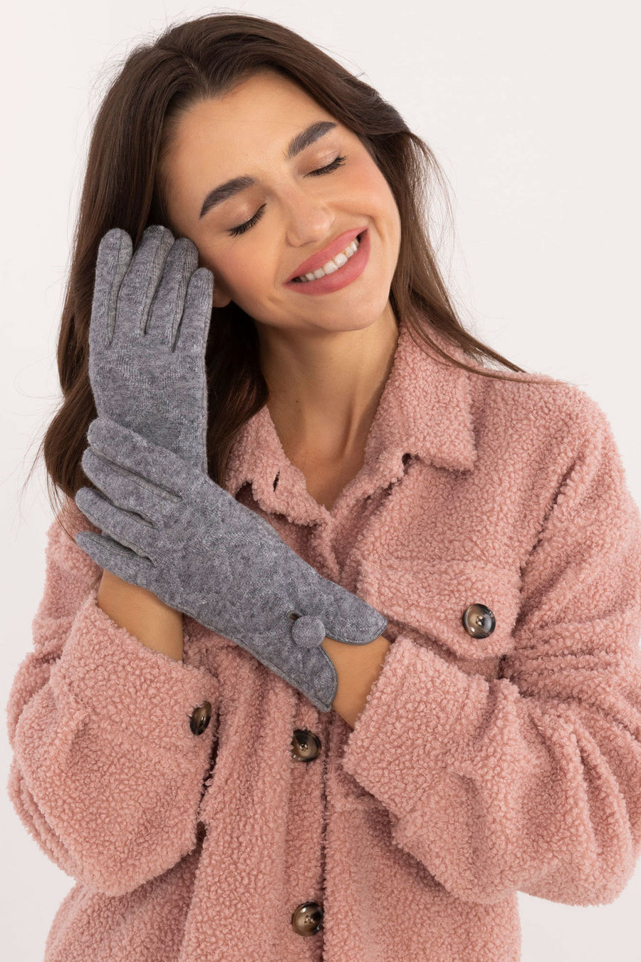 AT Grey Gloves with Slit