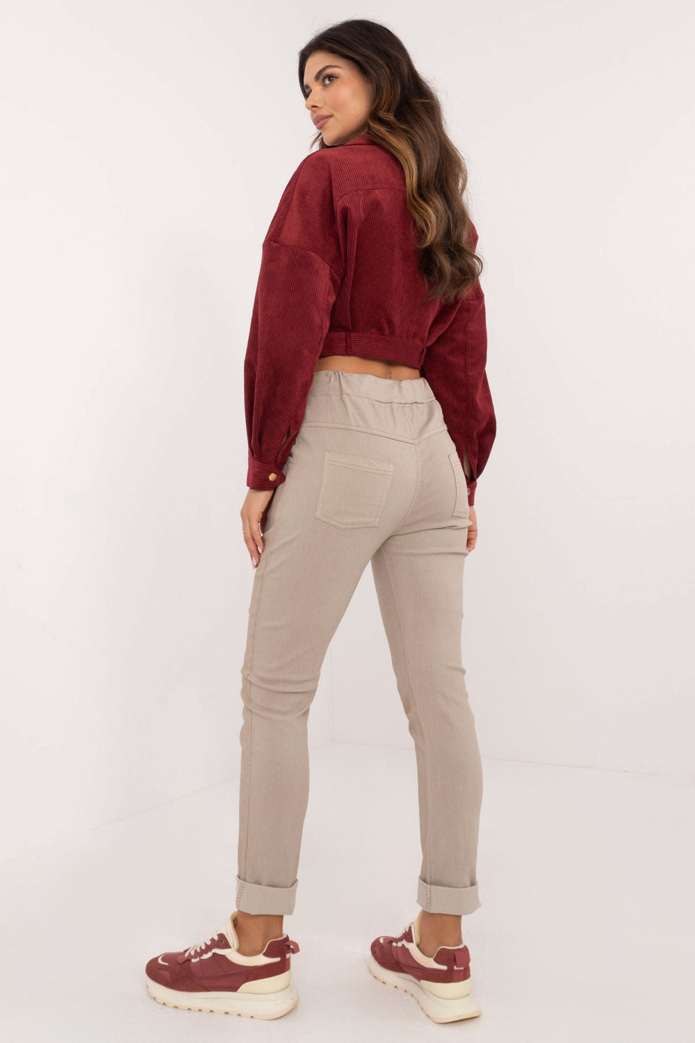 Italy Moda Beige Trousers - view 3