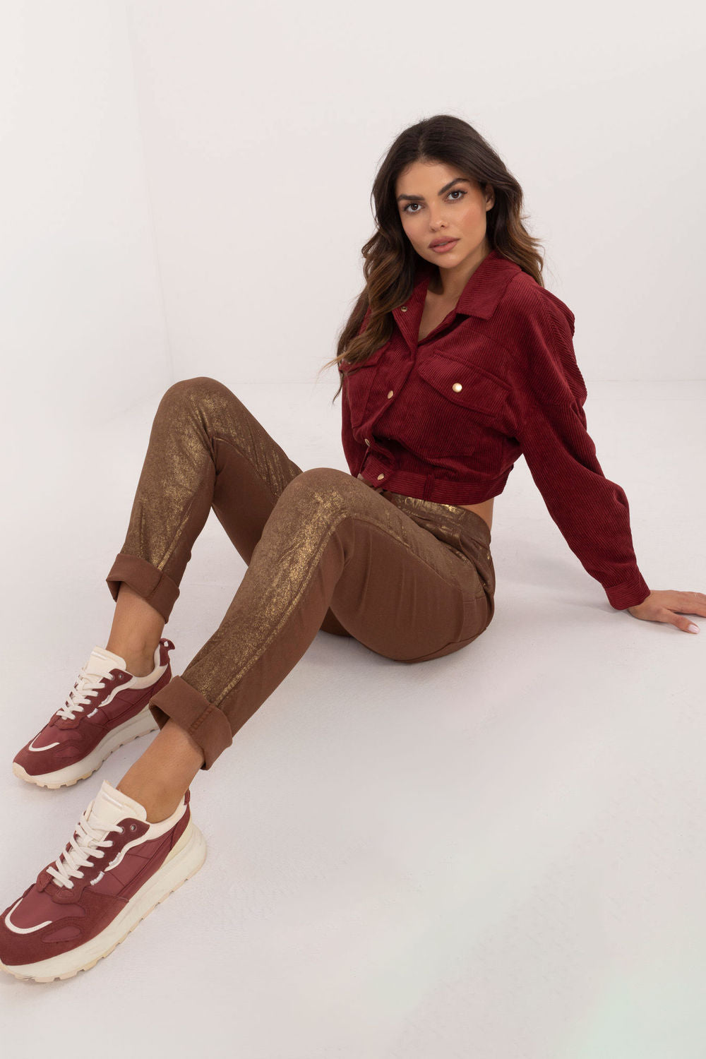 Italy Moda Brown Trousers - view 4