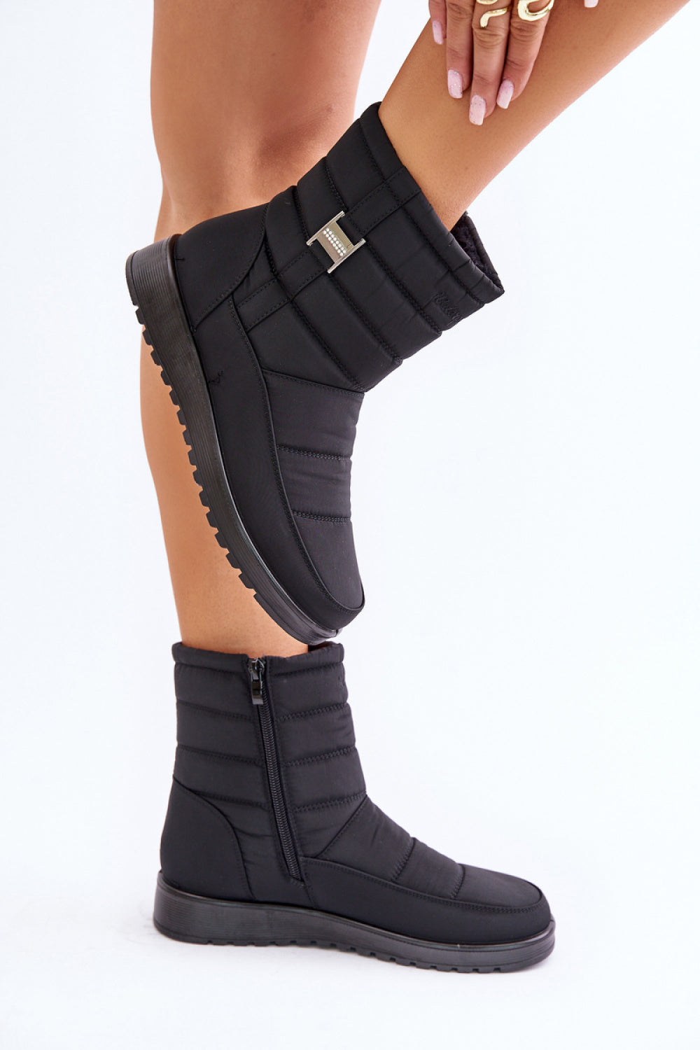 Step In Style Mezitha Black Warm Lined Snow Boots - view 3