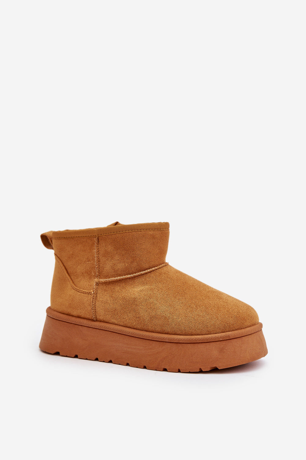 Step In Style Saldren Camel Faux Suede Platform Snow Boots - view 2