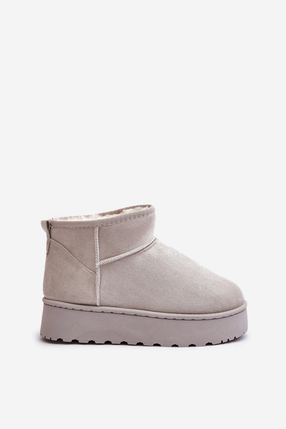 Step In Style Xamella Light Grey Faux Suede Platform Snow Boots - view 2