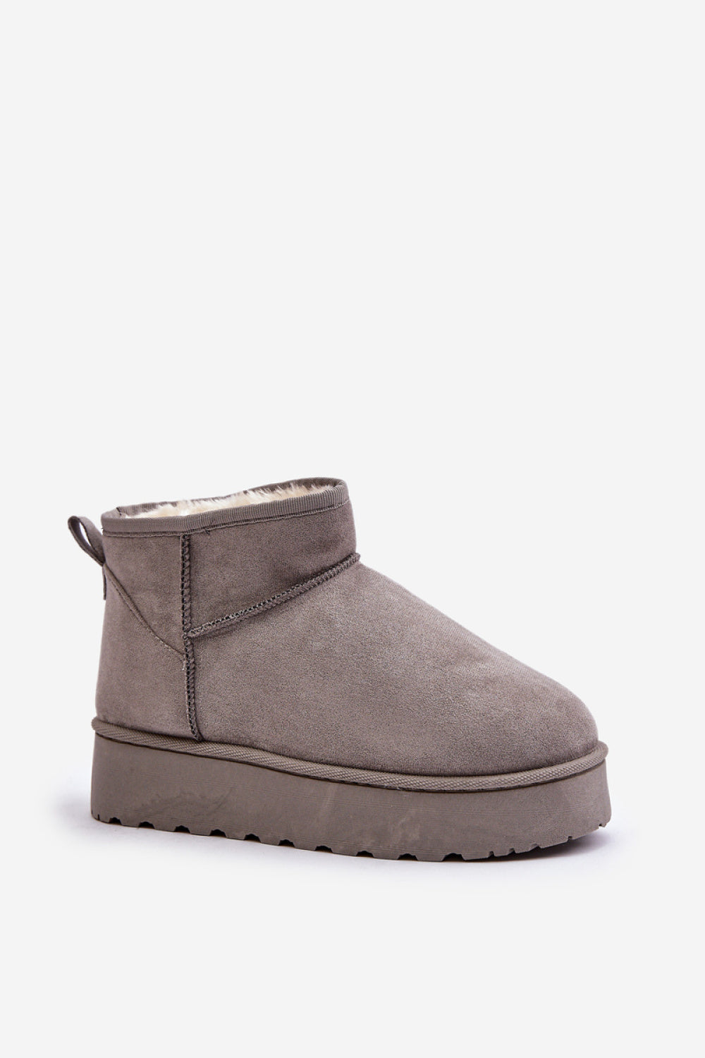Step In Style Xamella Grey Faux Suede Platform Snow Boots - view 2