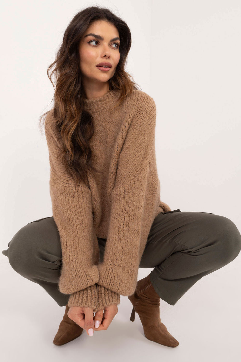 Och Bella Camel Long Sleeve Jumper - view 2