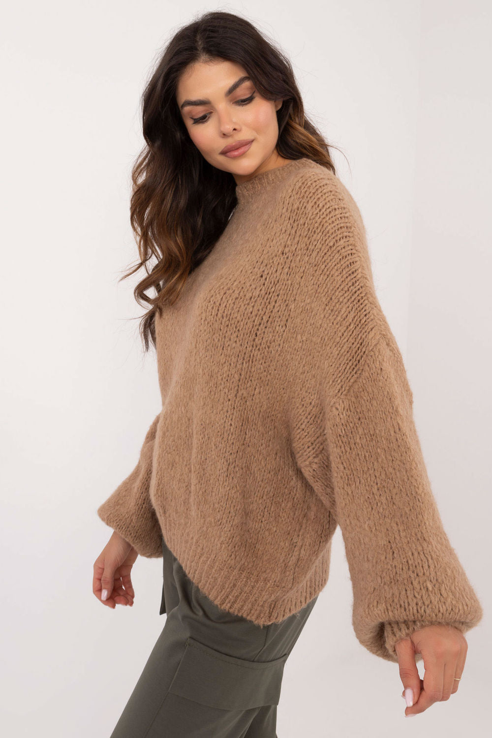 Och Bella Camel Long Sleeve Jumper - view 3