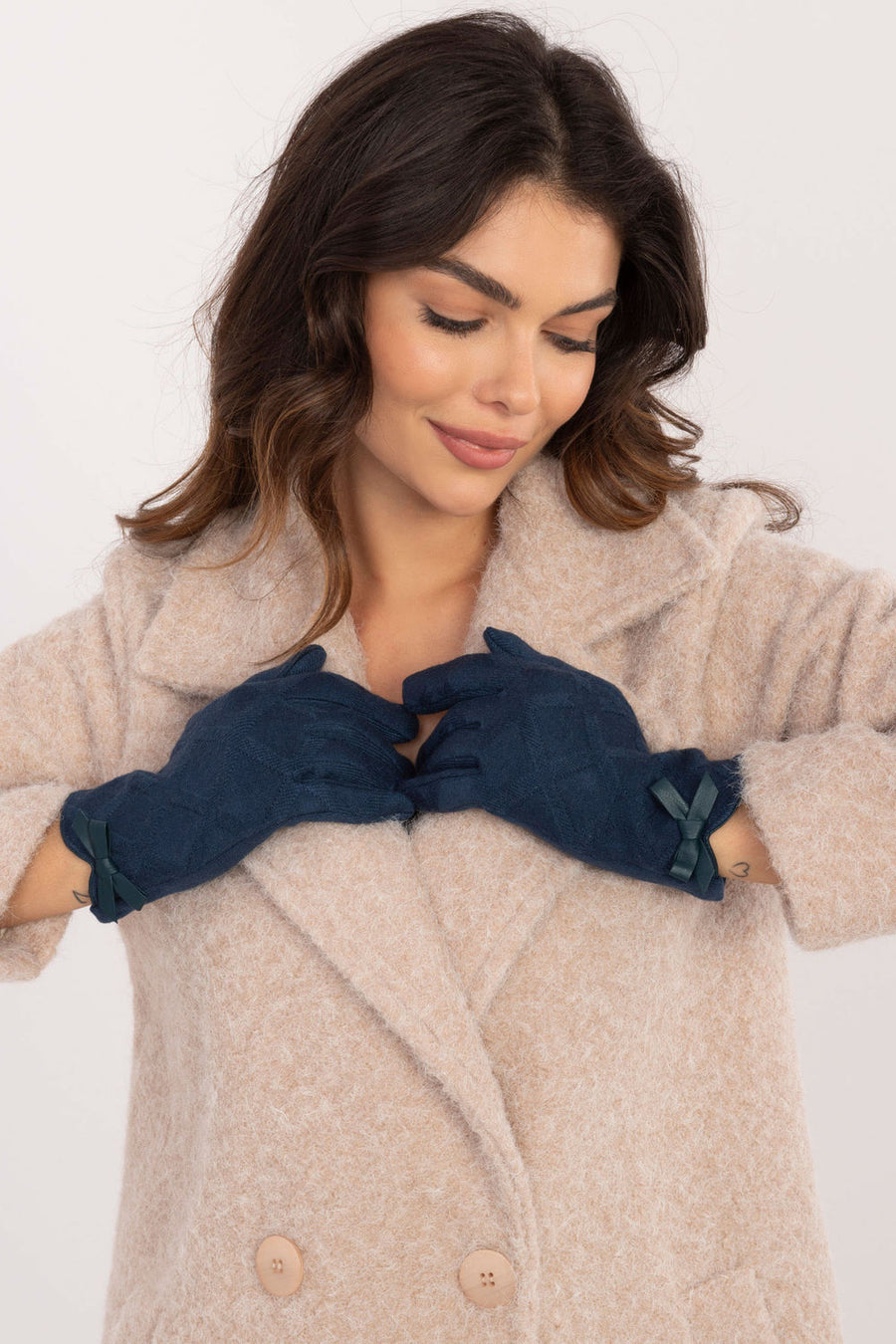 AT Teal Gloves with Bows
