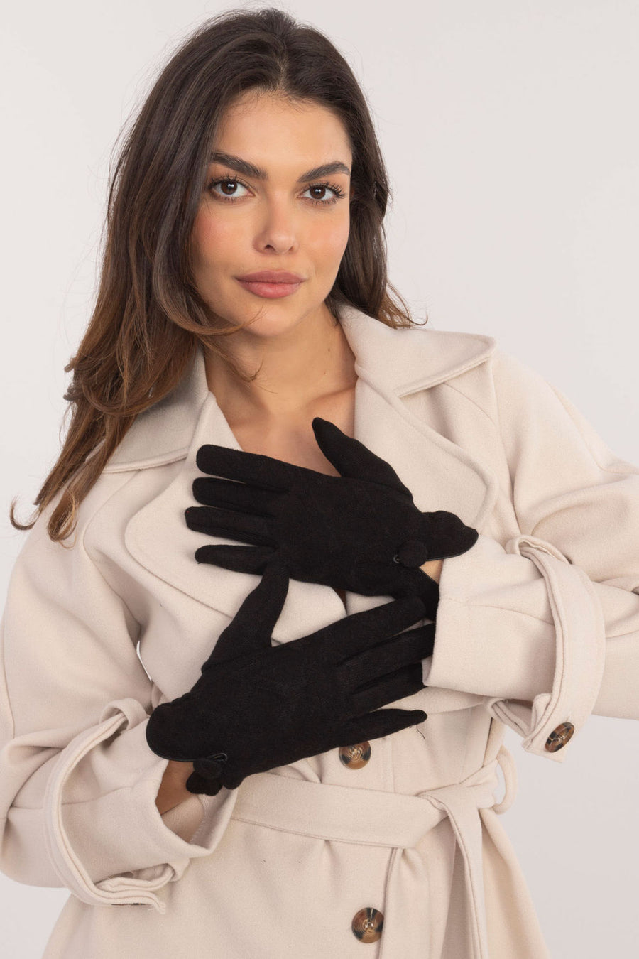 AT Black Gloves with Slit