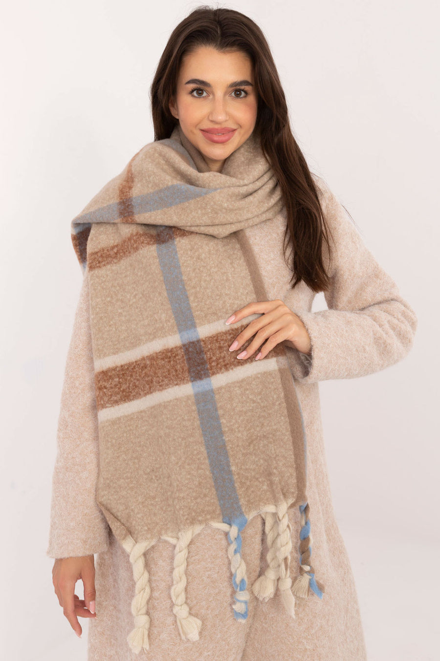 AT Dark Beige Shawl
