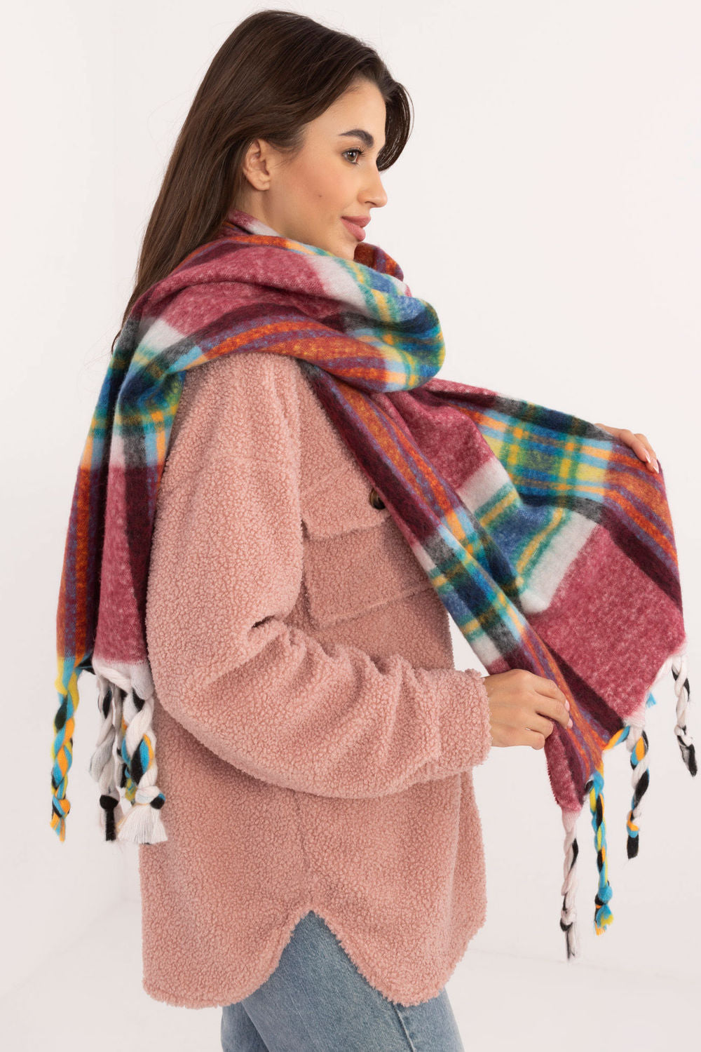 AT Burgundy Shawl - view 2