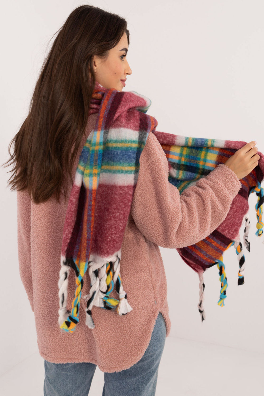 AT Burgundy Shawl - view 3