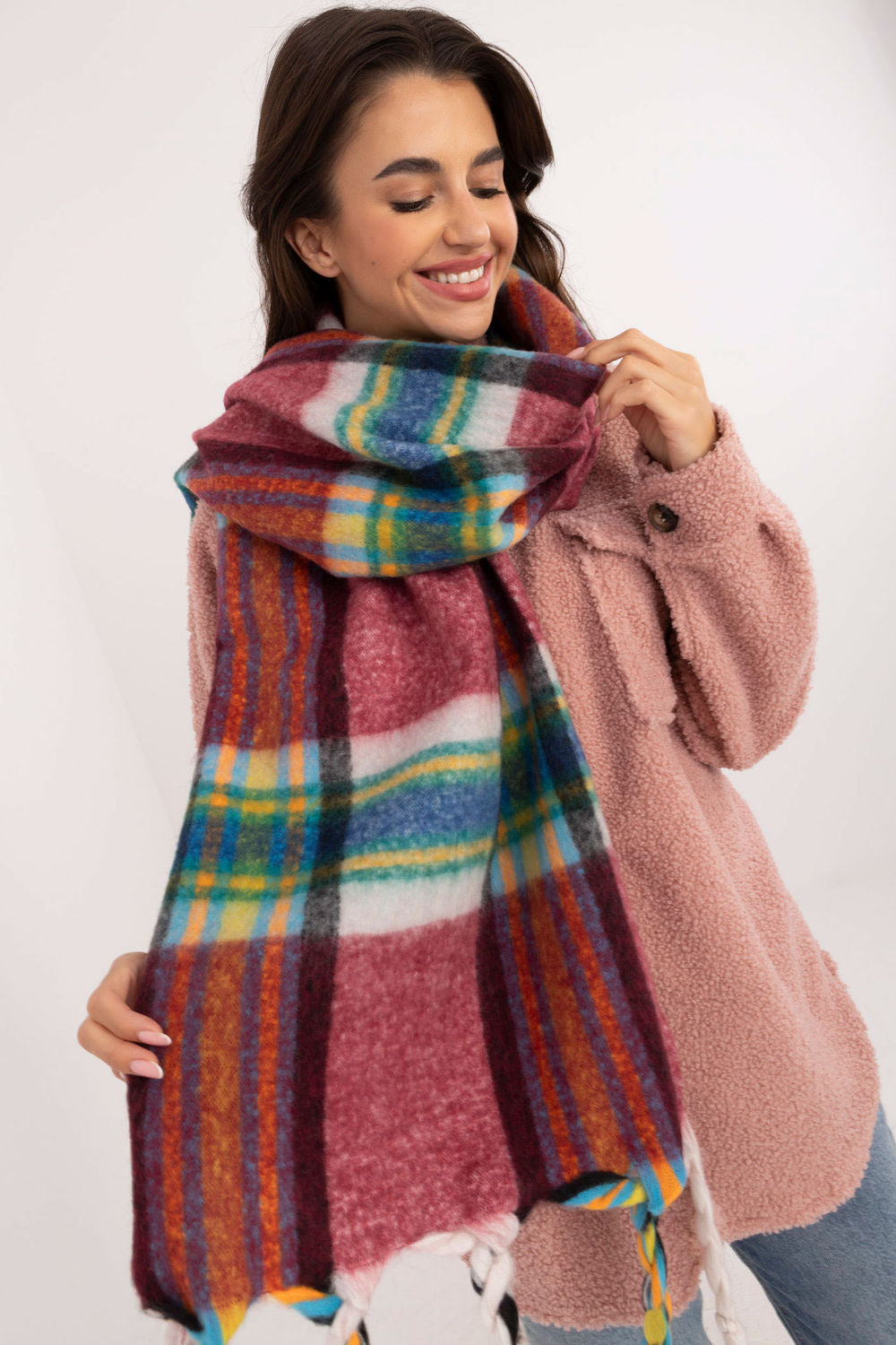 AT Burgundy Shawl - view 4
