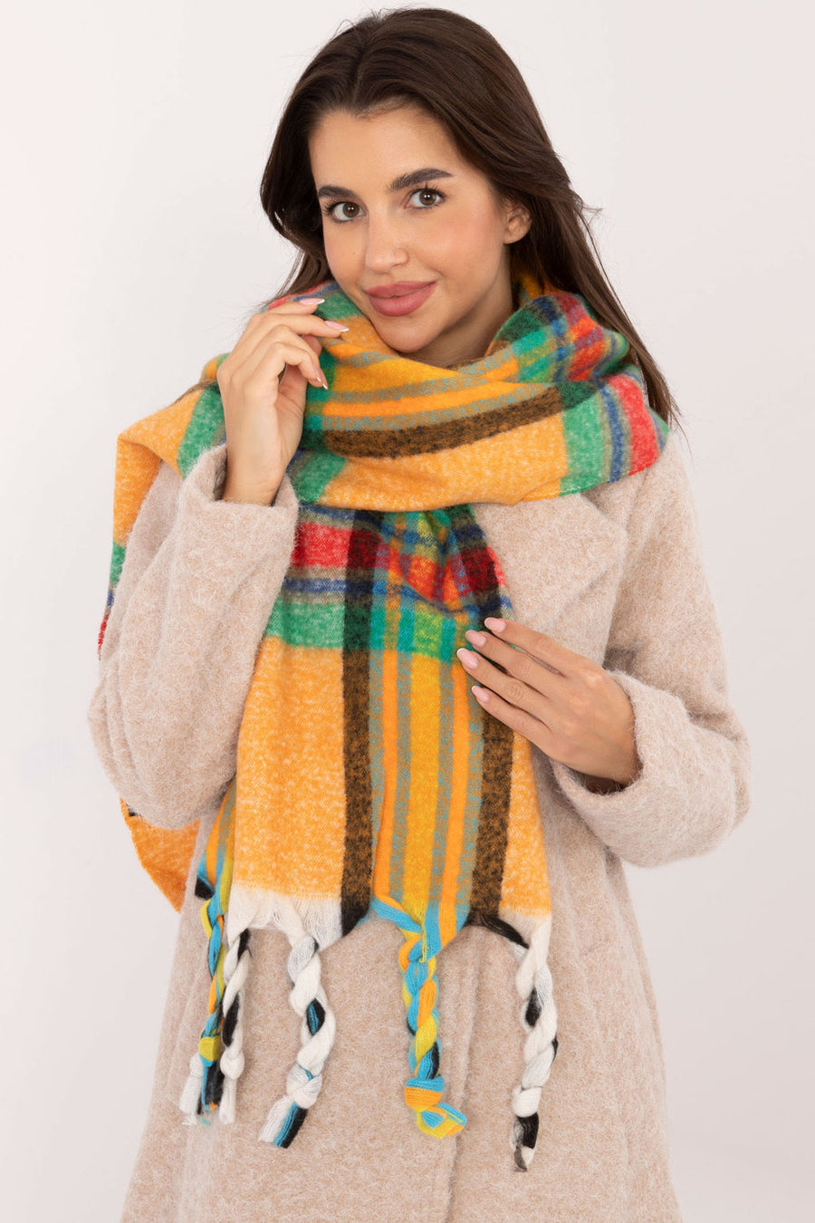 AT Orange Polyester Shawl