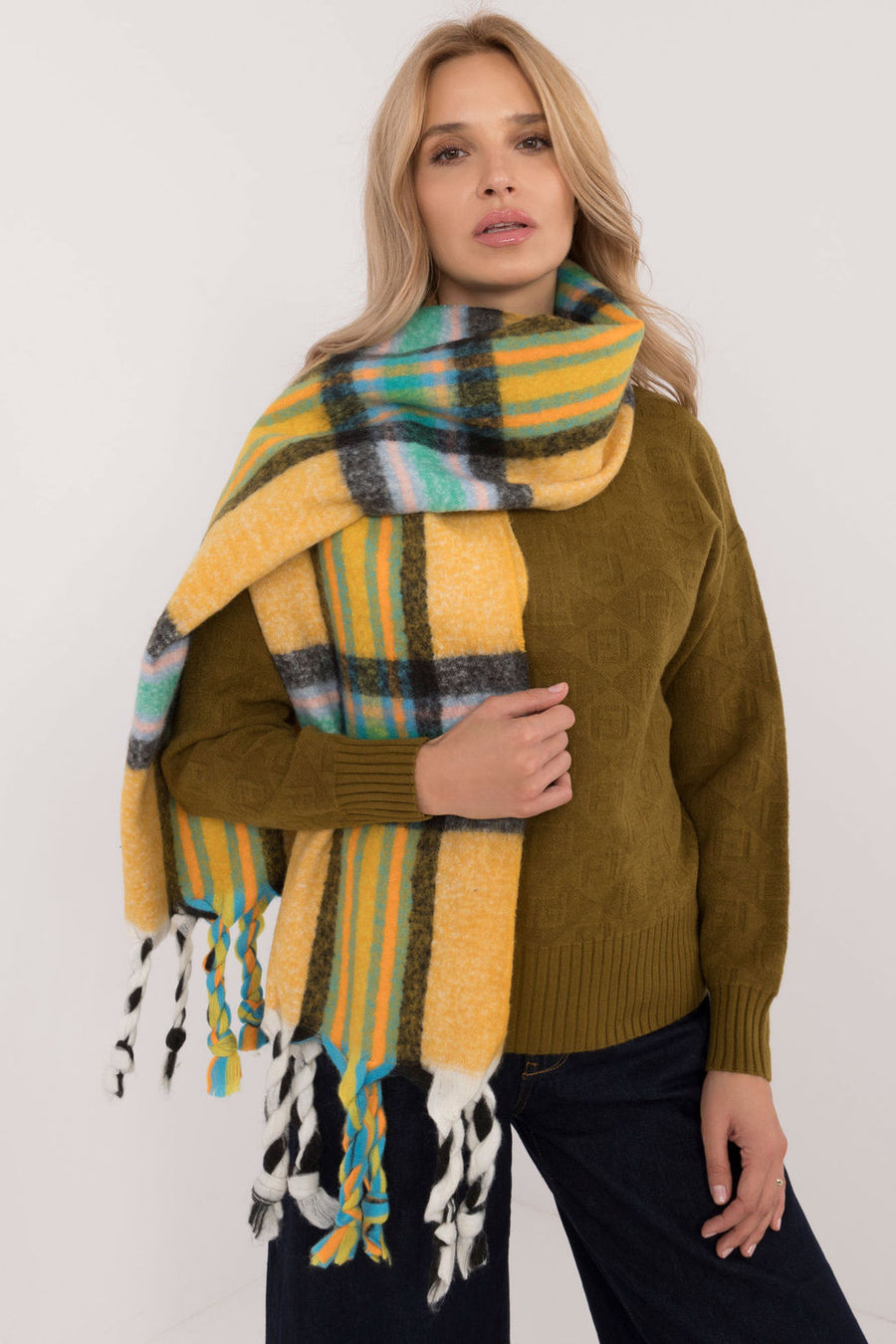 AT Dark Yellow Shawl