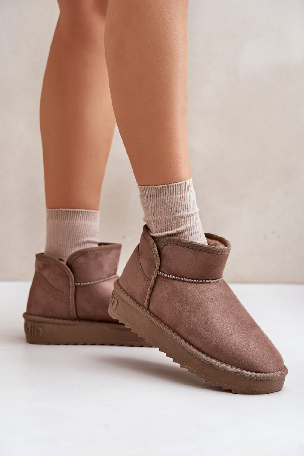 Step In Style Taupe Warm Lined Snow Boots - view 3