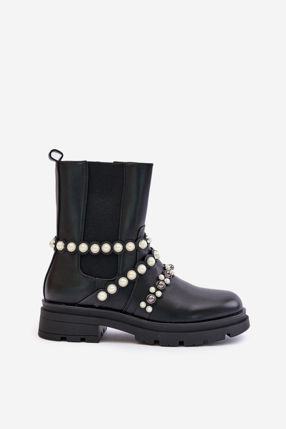 Step In Style Sintitia Black Faux Leather Flat Jodhpur Boots - view 2