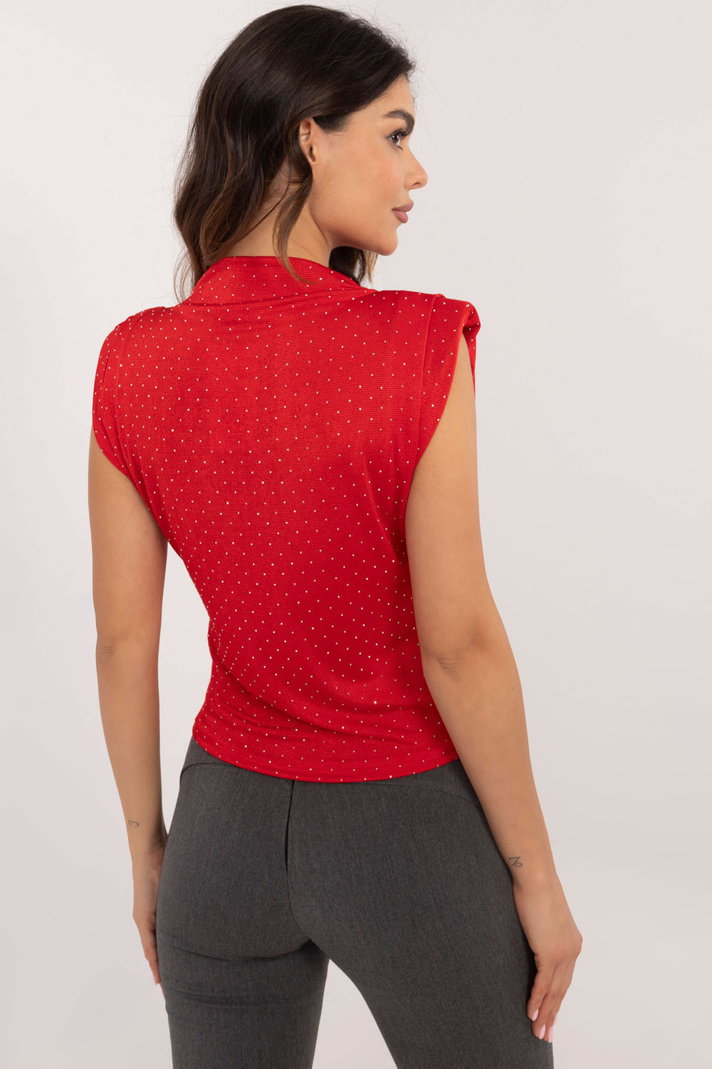 Italy Moda Red Blouse - view 3