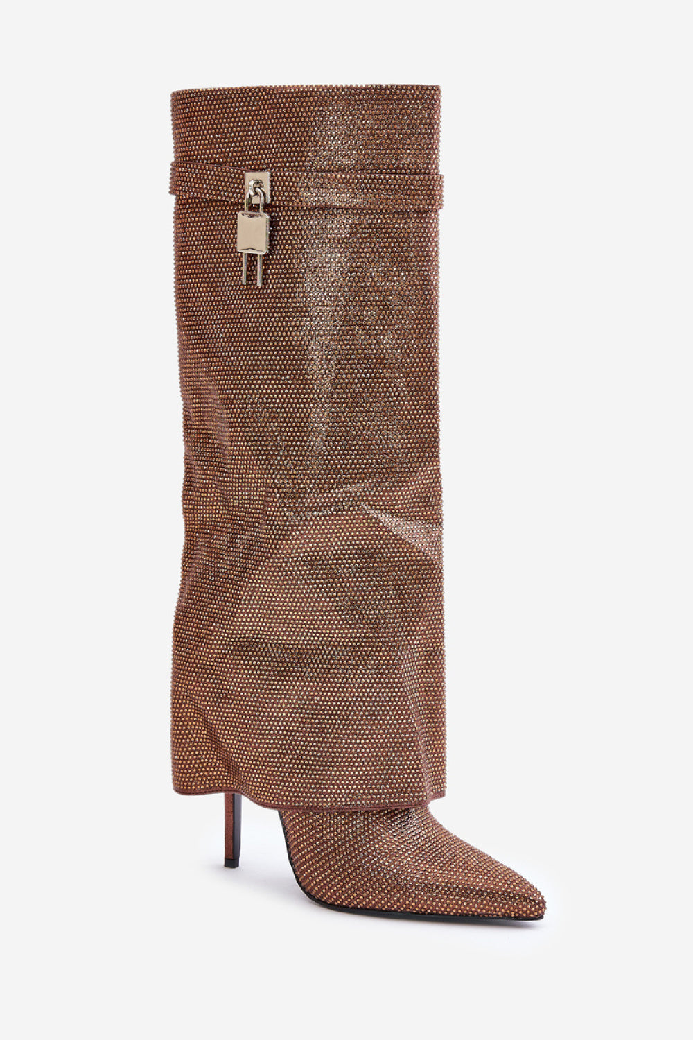 Step In Style Enathlin Brown Stiletto Warm Lined Heeled Ankle Boots - view 2