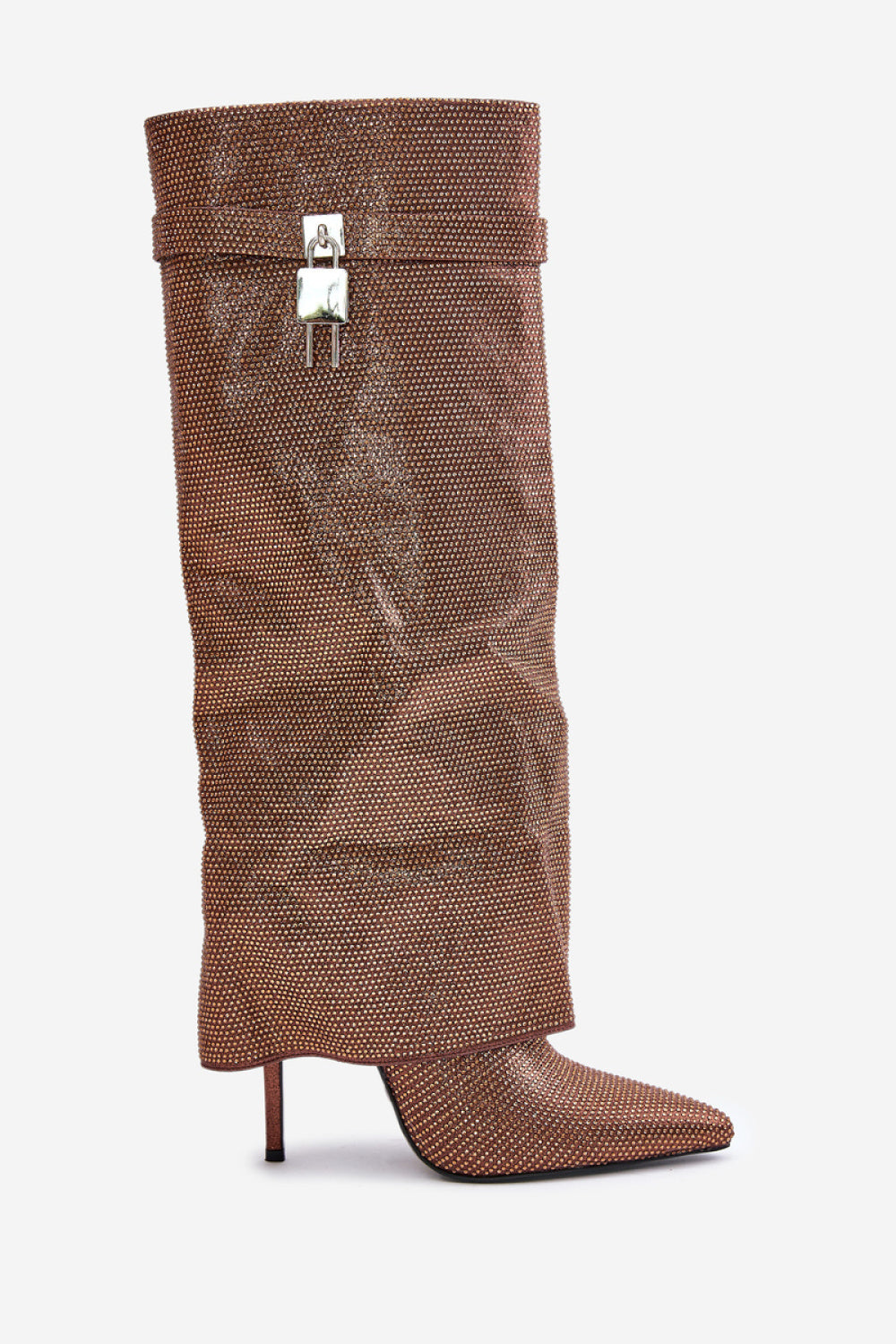 Step In Style Enathlin Brown Stiletto Warm Lined Heeled Ankle Boots - view 3