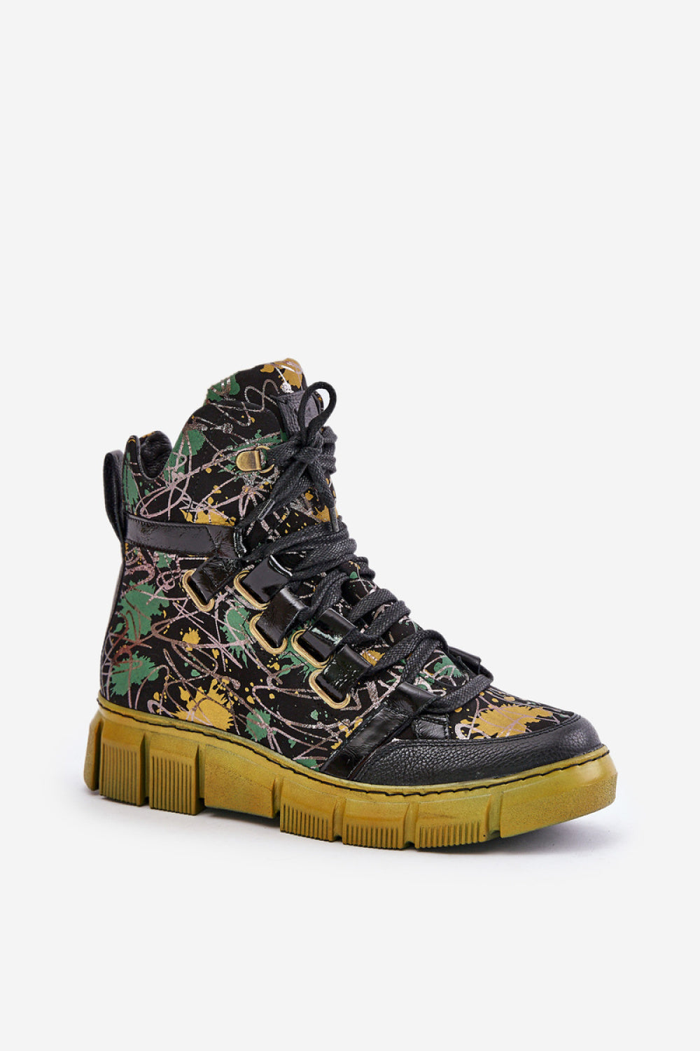 Step In Style Maciejka Black Leather Platform Boots - view 2