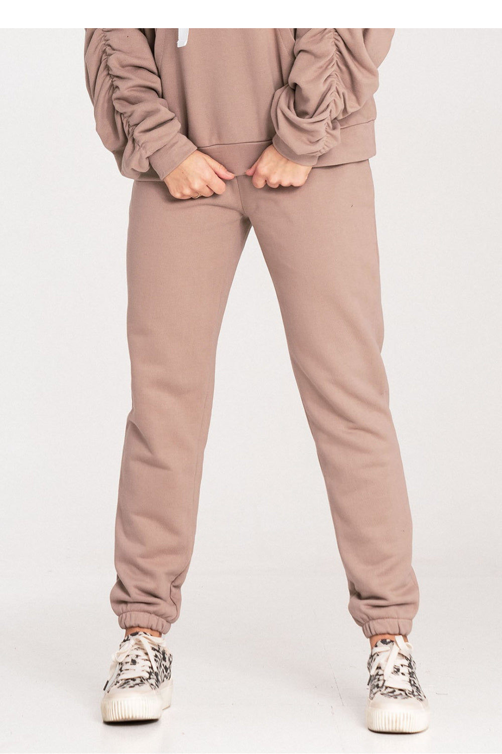 Figl Beige Cotton Joggers