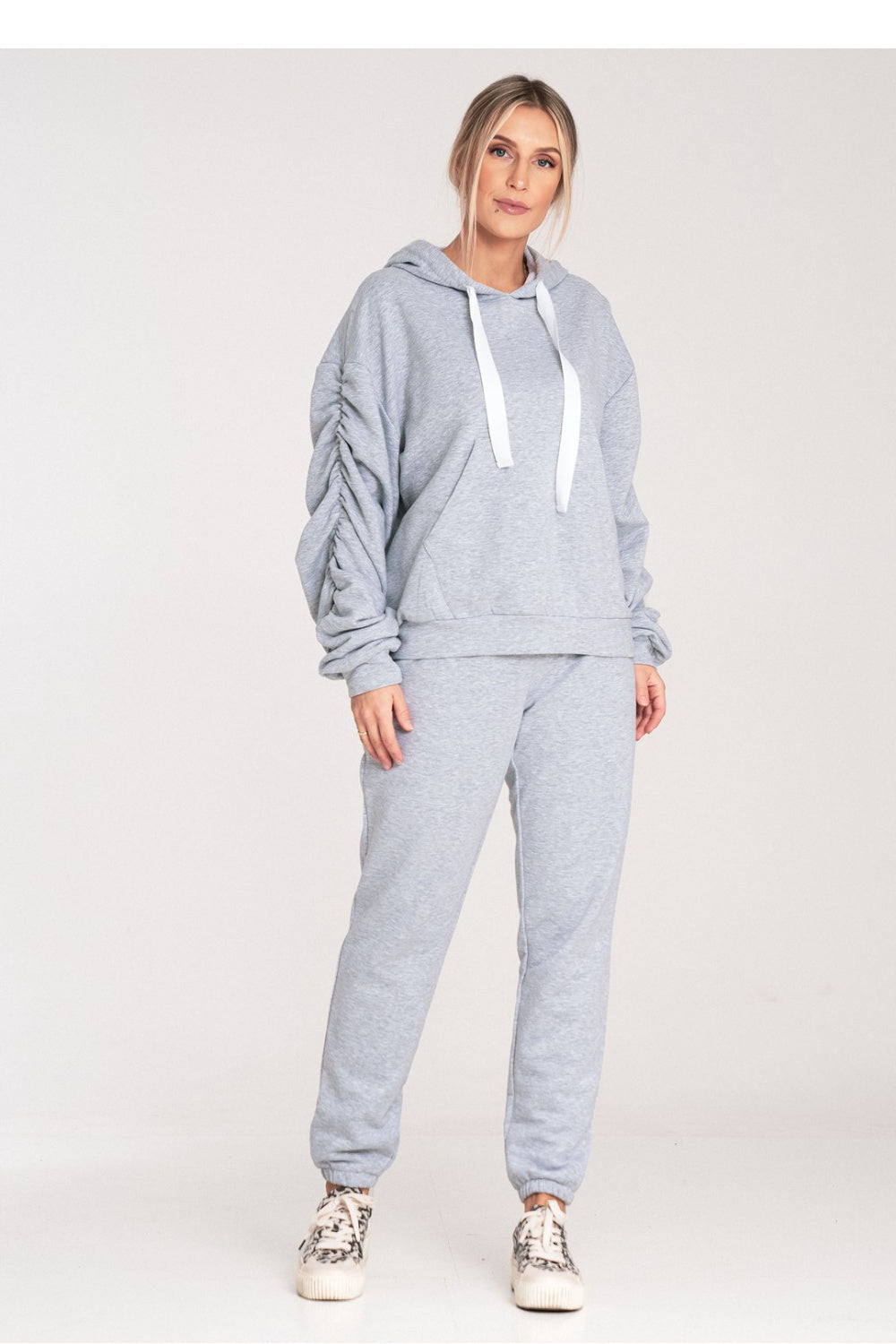 Figl Grey Cotton Joggers - view 2