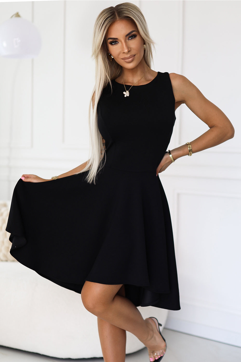 Numoco Black Cocktail Dress - view 3