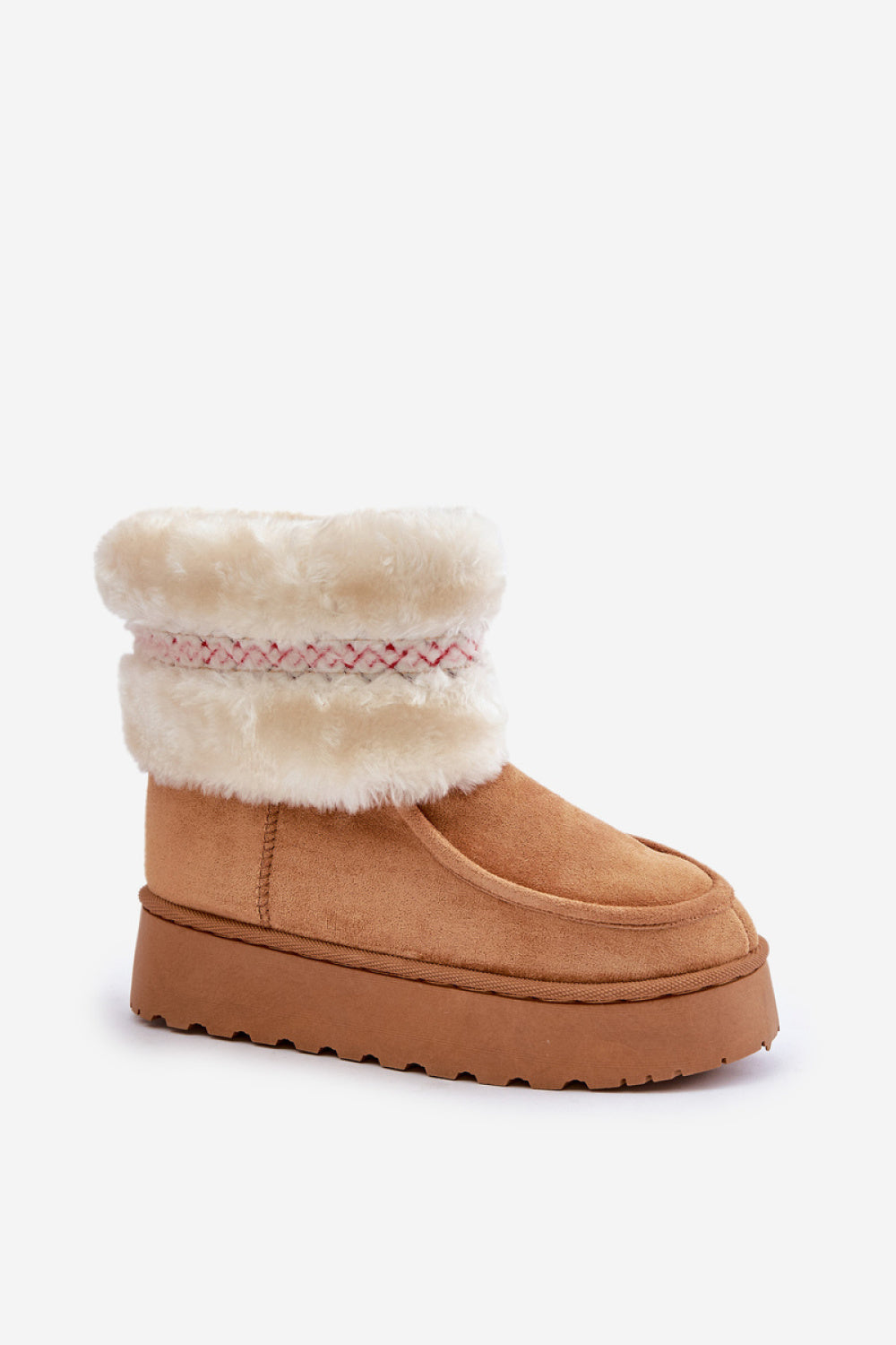 Step In Style Deepanti Camel Faux Suede Platform Snow Boots - view 2
