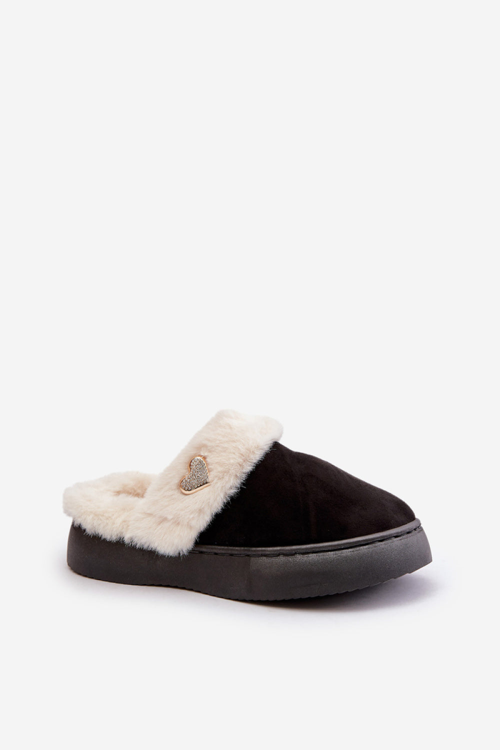Step In Style Otielo Black Platform Warm Lined Slippers - view 2