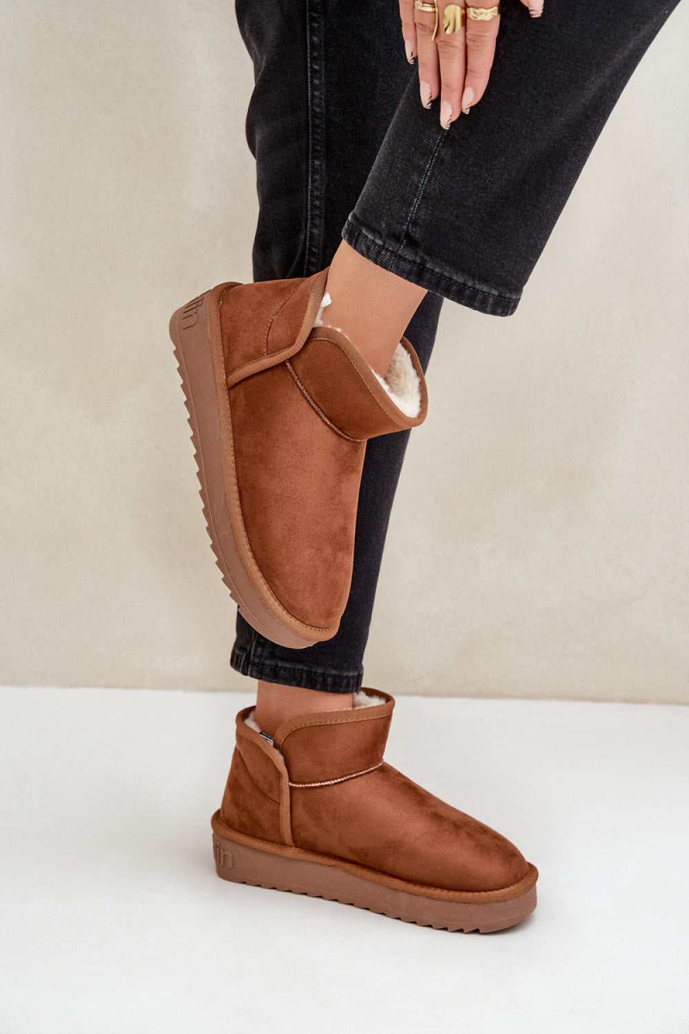 Step In Style Brown Warm Lined Snow Boots
