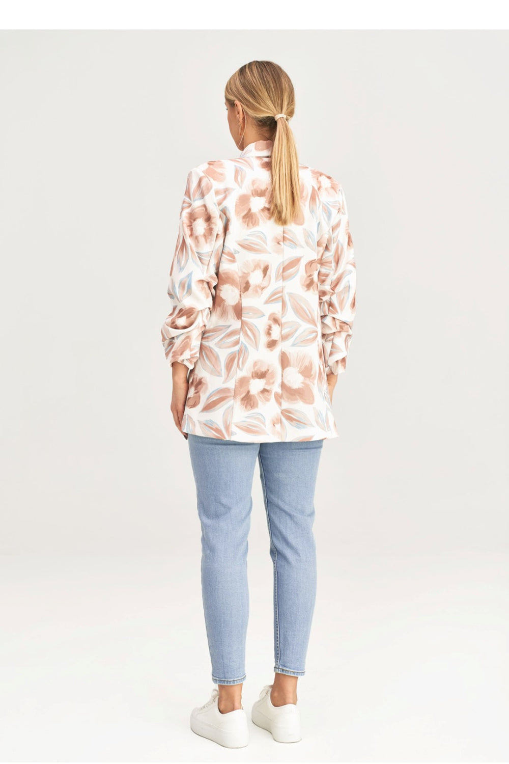 Figl Patterned Pleated Jacket - view 3