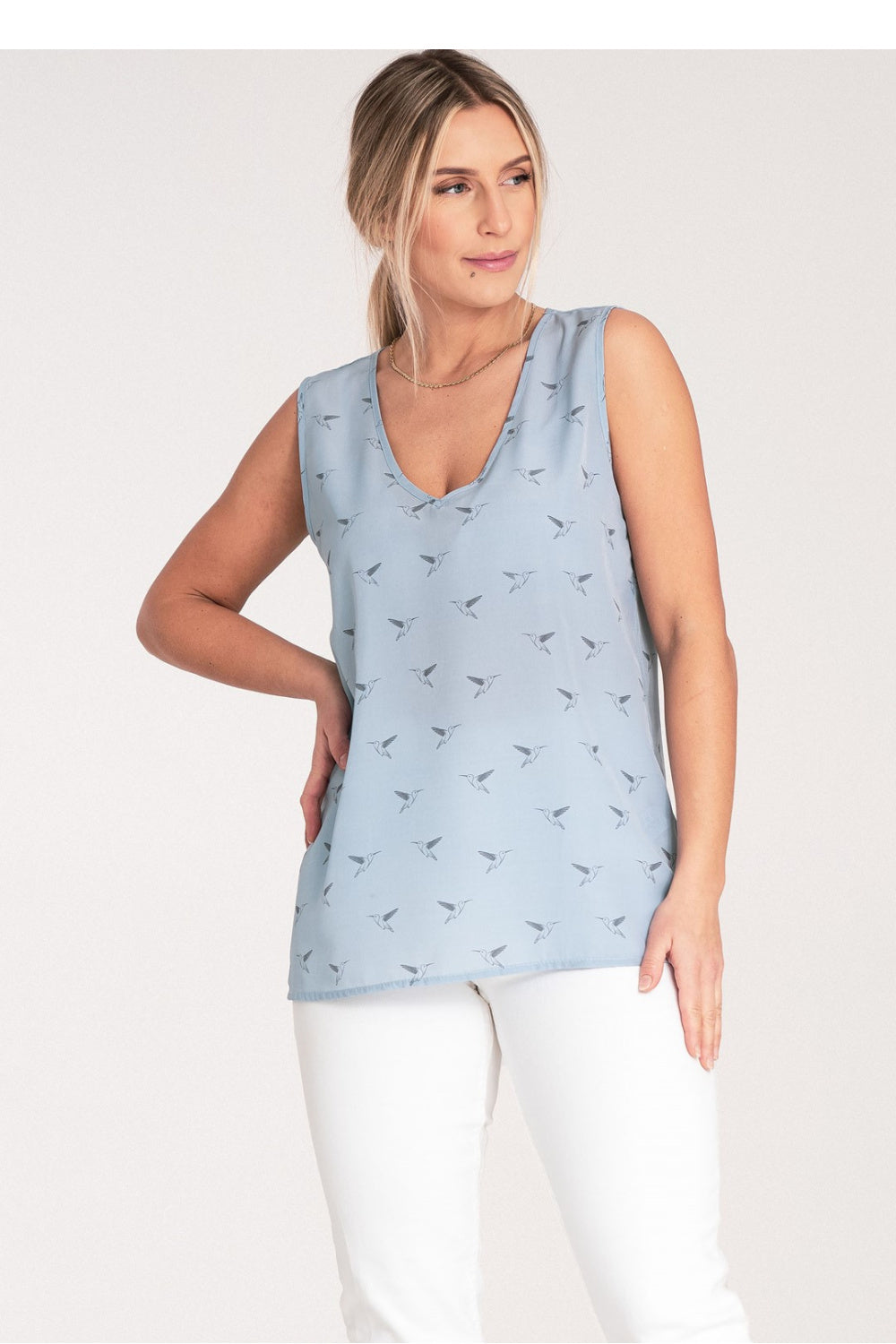 Figl Sky Blue Blouse