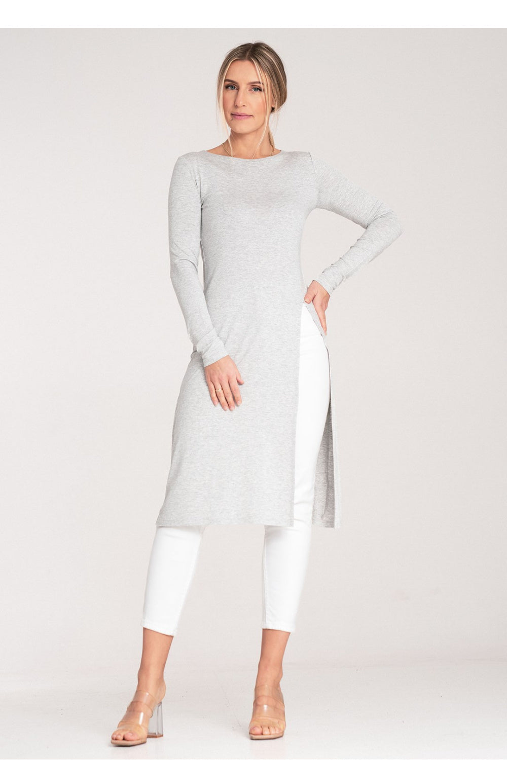 Figl Grey Long Sleeve Tunic - view 2