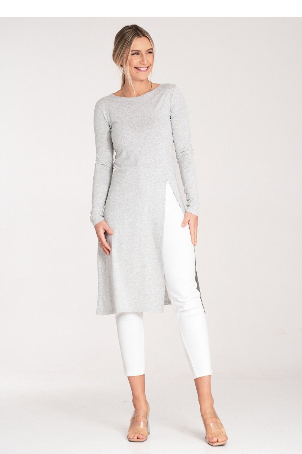 Figl Grey Long Sleeve Tunic - view 4