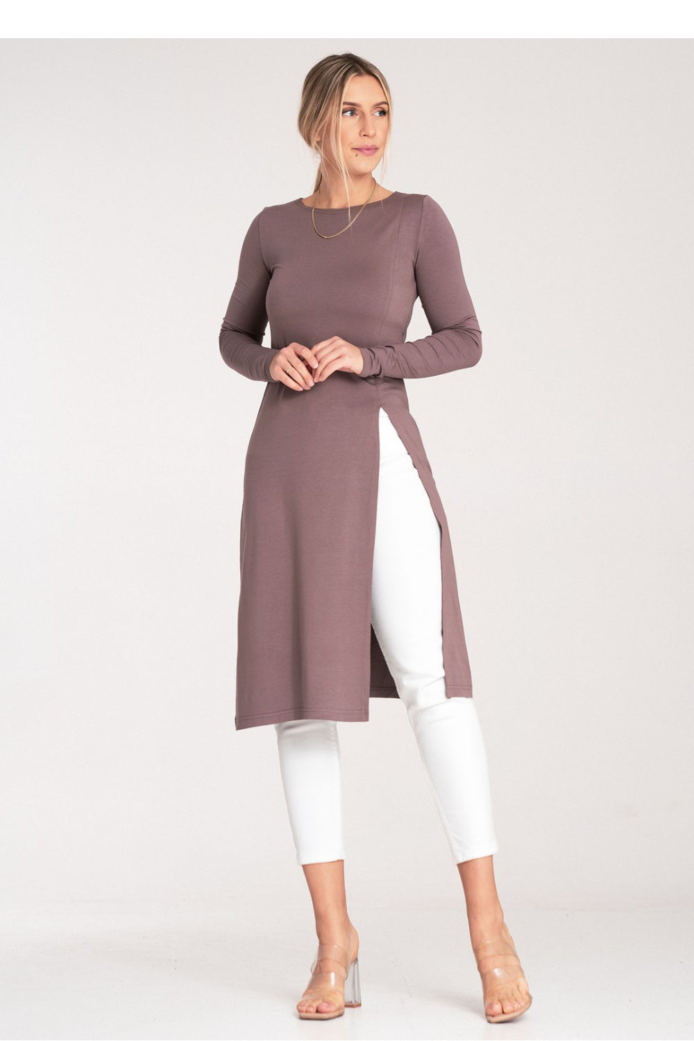 Figl Brown Long Sleeve Tunic - view 2