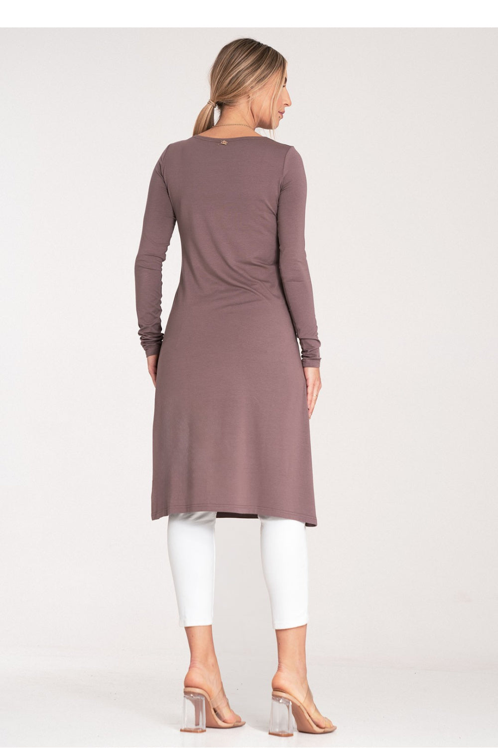 Figl Brown Long Sleeve Tunic - view 3