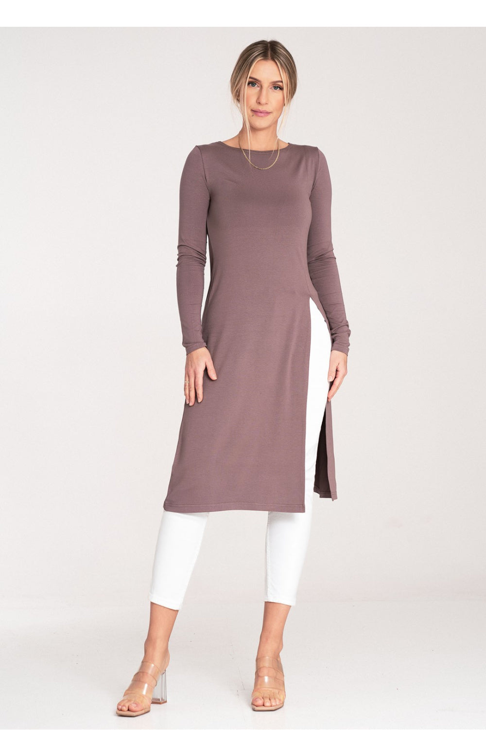 Figl Brown Long Sleeve Tunic - view 4