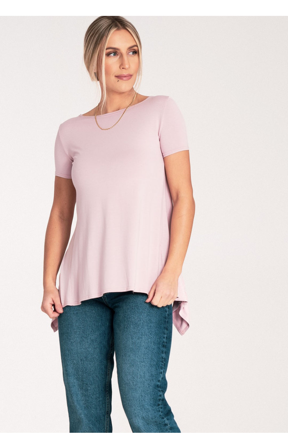 Figl Pink Bodycon Long Sleeve Blouse - view 2