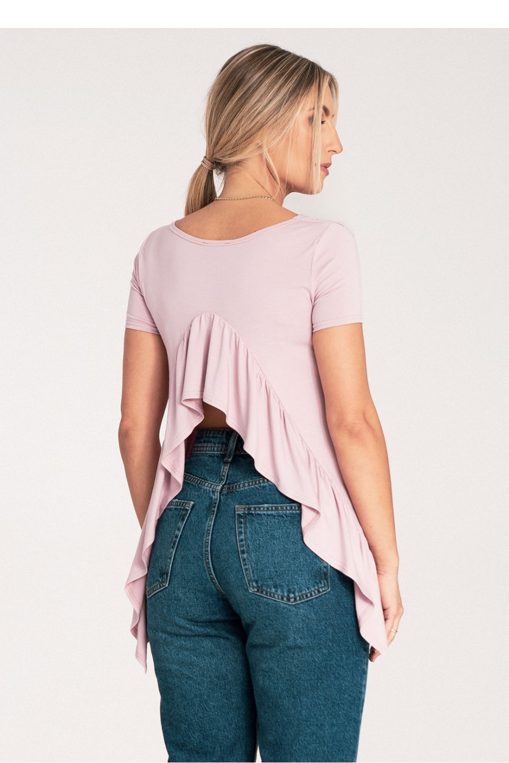 Figl Pink Bodycon Long Sleeve Blouse - view 3