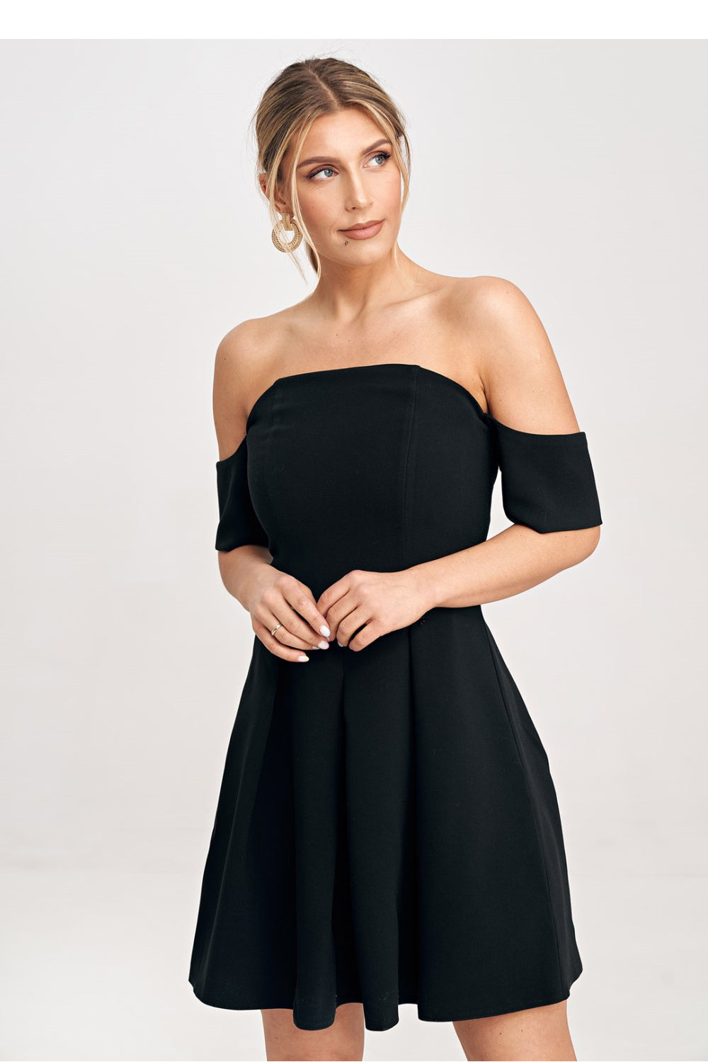 Figl Black Mini Evening Dress
