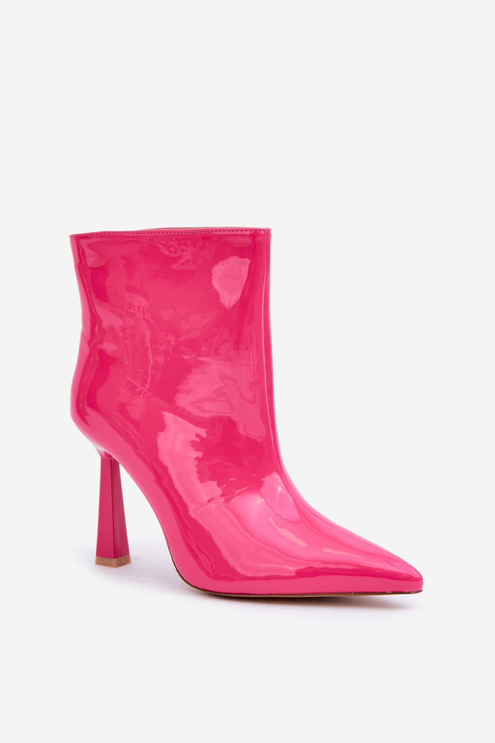 Step In Style Seliri Fuchsia Stiletto Heeled Ankle Boots - view 2